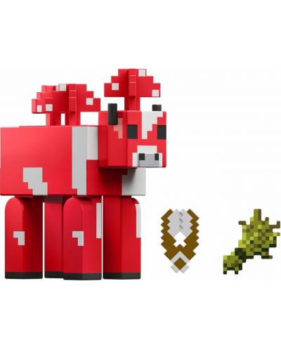 Базова фигура Minecraft - Mooshroom, 8 cm  - 5