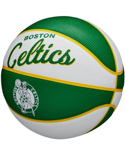 Баскетболна топка Wilson - NBA Team Retro Mini Boston Celtics, зелена - 2