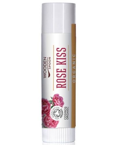 Wooden Spoon Балсам за устни Rose Kiss, 4.3 ml - 1