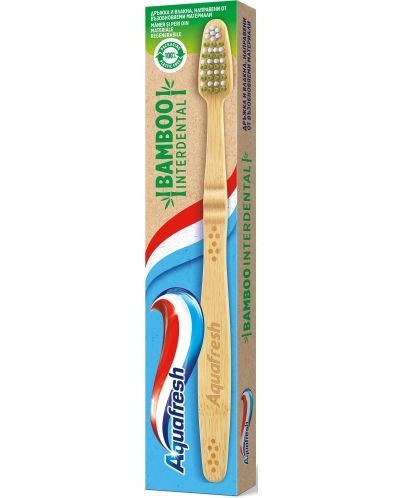 Aquafresh Бамбукова четка за зъби Bamboo Interdental, medium - 1