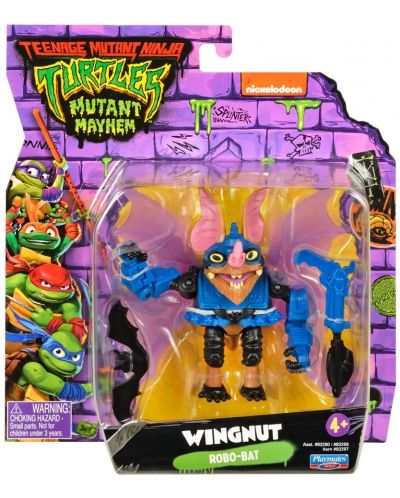 Базова eкшън фигура TMNT Mutant Mayhem - Wingnut - 6