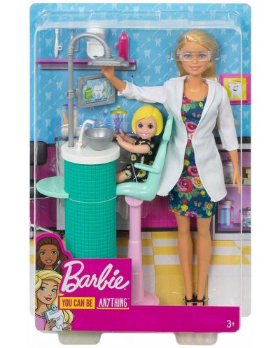 Игрален комплект Mattel Barbie - Зъболекарка - 6