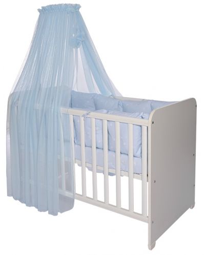 Балдахин за бебешко легло Lorelli - Color Pom Pom, 480 x 160 cm, син - 1