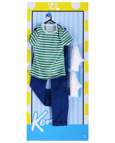 Моден комплект Mattel - Кен, зелен - 1