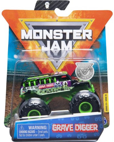 Бъги Spin Master Monster Jam - Grave digger, с гривна, 1:64 - 1
