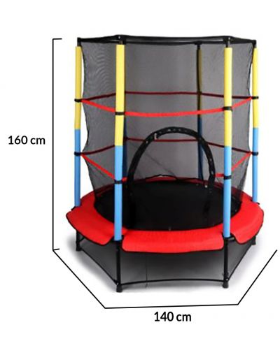 Батут Byox 4.7FT - Червен, 140 cm - 5