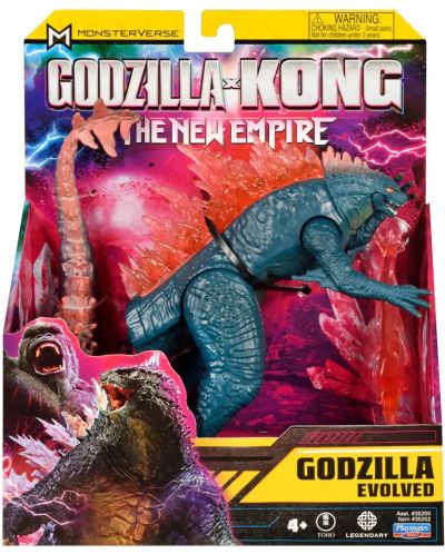 Базова фигура MonsterVerse Godzilla x Kong - Еволюирала Годзила, 15 cm - 1