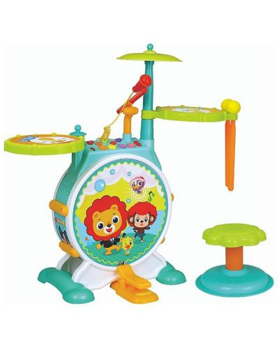  Барабани Hola Toys - На стойка със столче - 1
