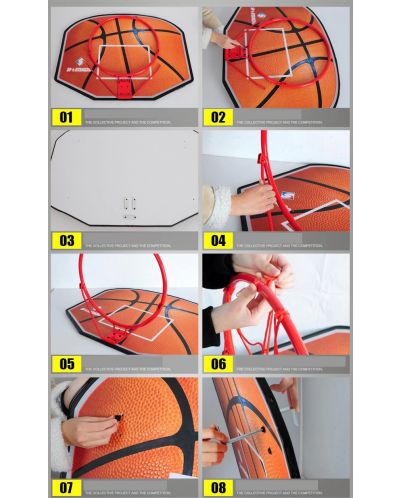 Баскетболно табло с кош Maxima - 80 х 61 cm, дизайн 2 - 2