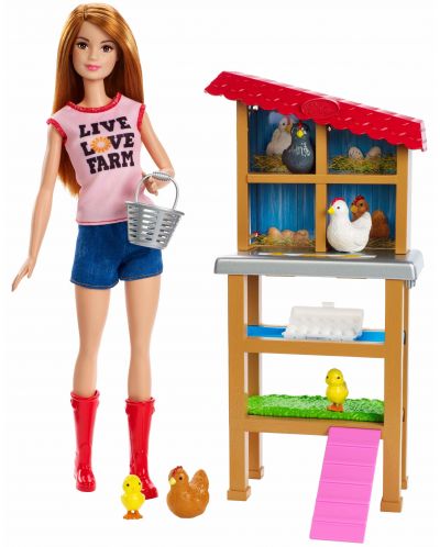 Игрален комплект Mattel Barbie - Фермерка - 1