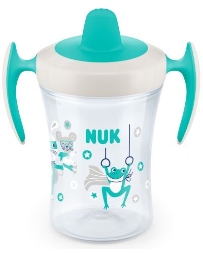 Неразливаща се чаша с мек накрайник Nuk Evolution - Trainer Cup, 230 ml - 1