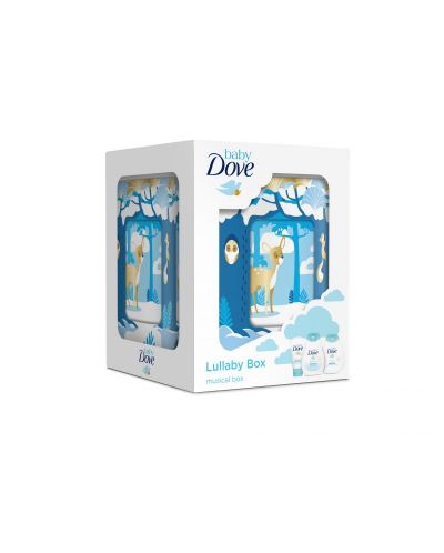 Комплект грижа за бебето Baby Dove - За суха кожа с музикална кутия