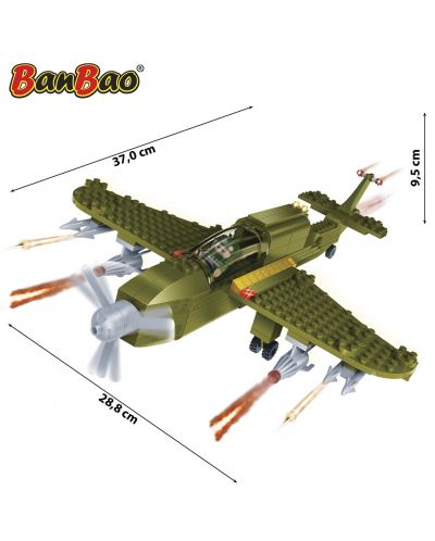 Конструктор BanBao Defence Force - Военен самолет - 2