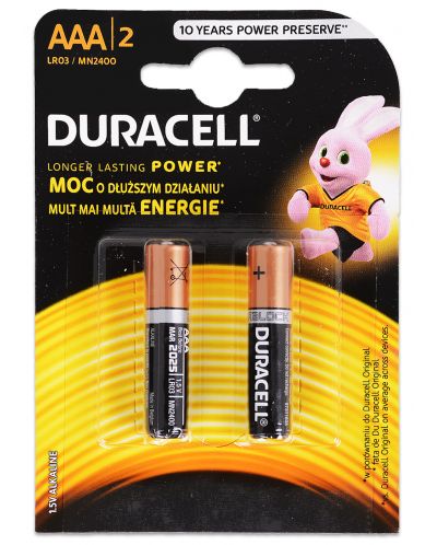 Батерия Duracell Basic - AAA, 2 броя - 1