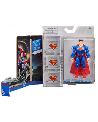 Базова фигура с изненади Spin Master DС - Супермен със син костюм - 1