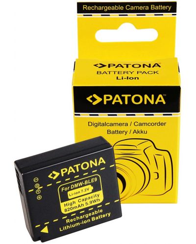 Батерия Patona - заместител на Panasonic DMW-BLE9, черна - 3