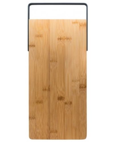Бамбукова дъска Nerthus - За рязане и сервиране, 38 x 18.5 cm - 1