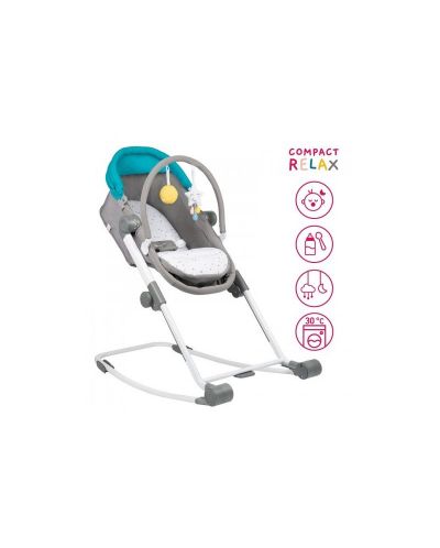 Стол за хранене Badabulle Compact Relax 4 в 1 - С кош и шезлонг