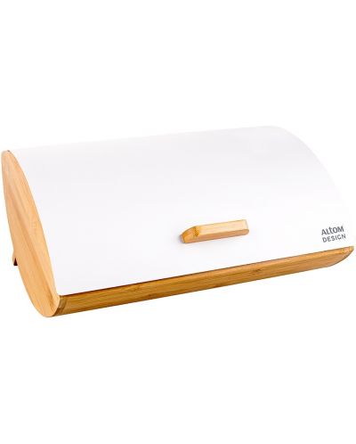 Бамбукова кутия за хляб ADS - White, 35 x 25 x 15.5 cm - 3