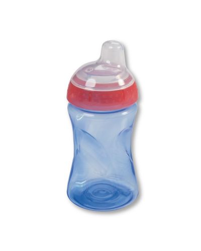Тенировъчна чашка със стоп клапа Baby Nova - 300 ml, синя - 1