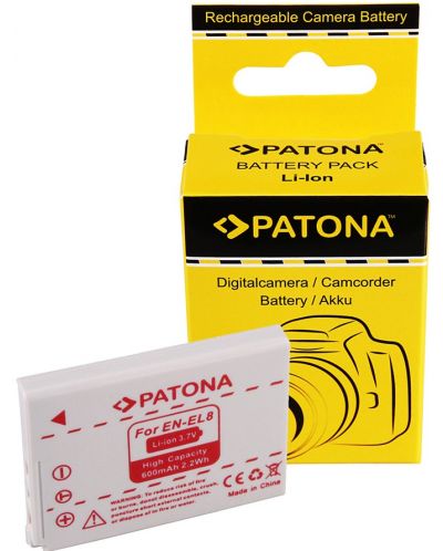 Батерия Patona - заместител на Nikon EN-EL8, бяла - 3