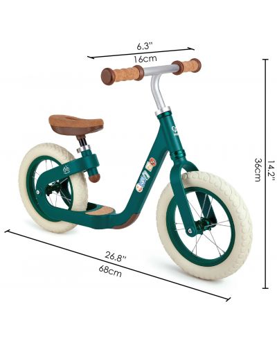 Балансиращ велосипед Hape, зелен - 6