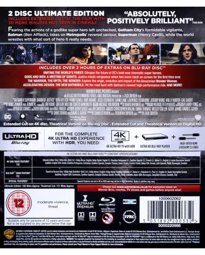 Batman V Superman: Dawn of Justice - Ultimate Edition (4K UHD + Blu-Ray) - 2