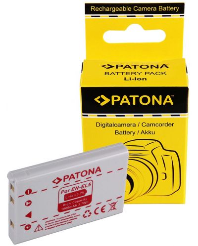 Батерия Patona - Standard, заместител на Nikon EN-EL5, бяла - 3