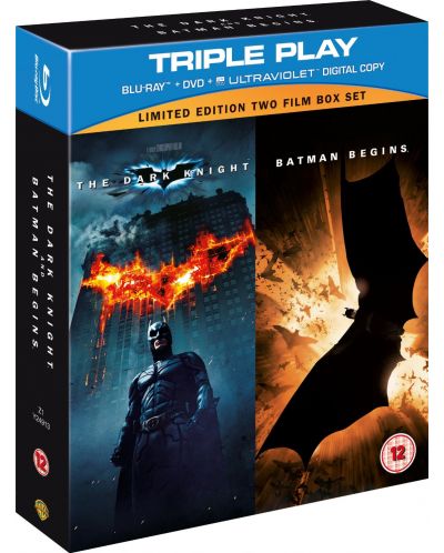 Batman Begins + The Dark Knight - Triple Play (Blu-Ray + DVD) - 1