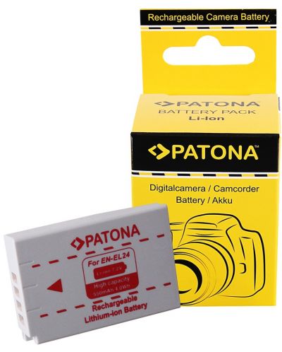 Батерия Patona - заместител на Nikon EN-EL24, бяла - 3