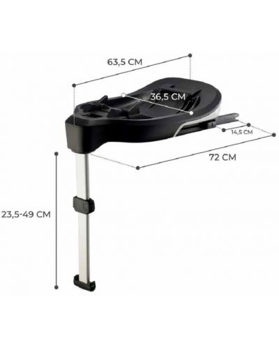 База Kinderkraft - Care FX, Isofix, за I-Care i-Size - 5