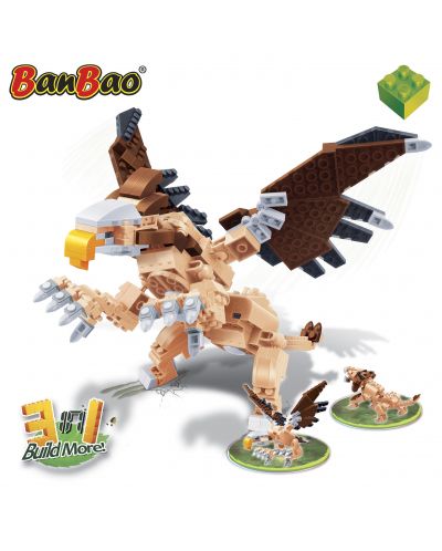 Конструктор BanBao Prehistorische - Орел – 3 в 1 - 2