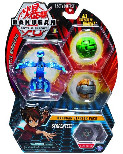 Игрален комплект Bakugan Battle Planet - Стартов пакет с 3 топчета, асортимент - 5