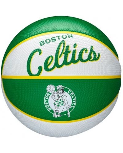 Баскетболна топка Wilson - NBA Team Retro Mini Boston Celtics, зелена - 1