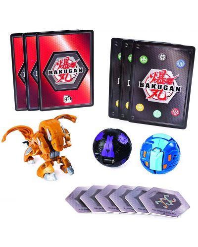Игрален комплект Bakugan Battle Planet - Стартов пакет с 3 топчета, асортимент - 4