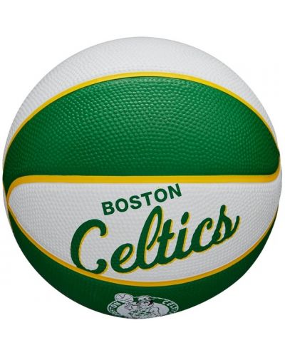 Баскетболна топка Wilson - NBA Team Retro Mini Boston Celtics, зелена - 3