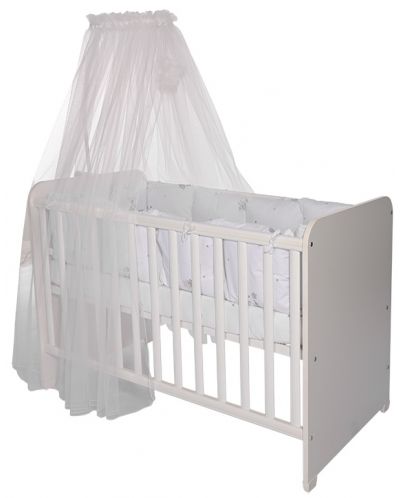 Балдахин за бебешко легло Lorelli - Color Pom Pom, 480 x 160 cm, бял - 1