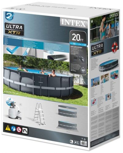 Басейн с тръбна конструкция Intex - Ultra XTR, 610 x 122 cm - 4