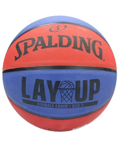 Баскетболна топка SPALDING - LayUp, размер 7, синя - 1