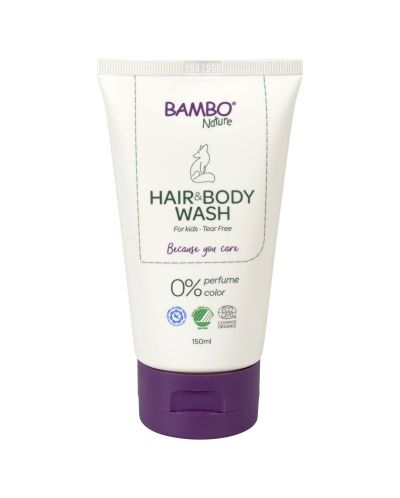 Шампоан за коса и тяло без аромат Bambo Nature, 150 ml - 1