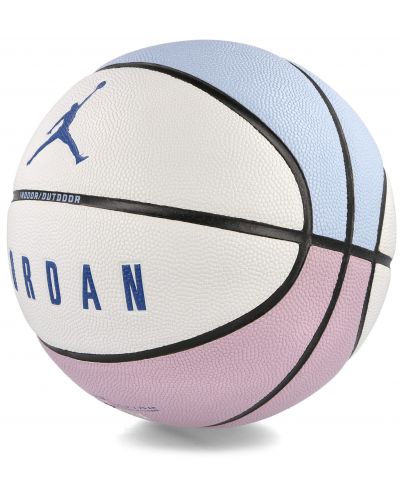 Баскетболна топка Nike - Jordan Ultimate 2.0 8P, размер 7, бяла/синя - 4