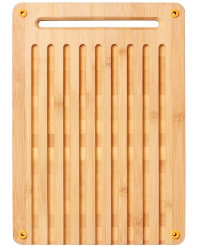 Бамбукова дъска за рязане Fiskars - Functional Form, 27 x 2.2 x 44 cm - 1