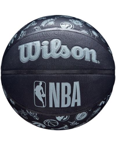 Баскетболна топка Wilson - NBA All Team, размер 7, черна - 1