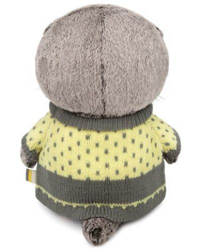 Плюшена играчка Budi Basa - Коте Басик, бебе, с пуловер, 20 cm - 3