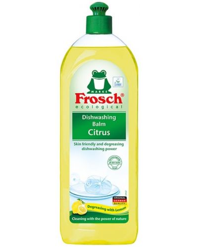 Балсам за миене на съдове Frosch - Цитрус, 750 ml - 1