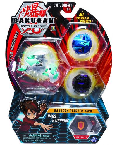Игрален комплект Bakugan Battle Planet - Стартов пакет с 3 топчета, асортимент - 7