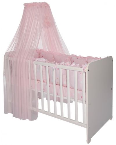 Балдахин за бебешко легло Lorelli - Color Pom Pom, 480 x 160 cm, розов - 1