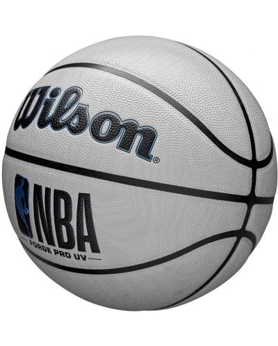 Баскетболна топка Wilson - NBA Forge Pro UV, размер 7, сива - 3