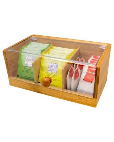 Бамбукова кутия за съхранение на чай Nerthus - Малка - 2