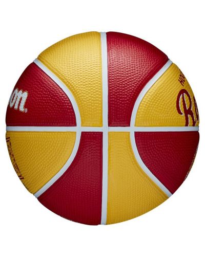 Баскетболна топка Wilson - NBA Team Retro Mini, размер 3, червена - 3